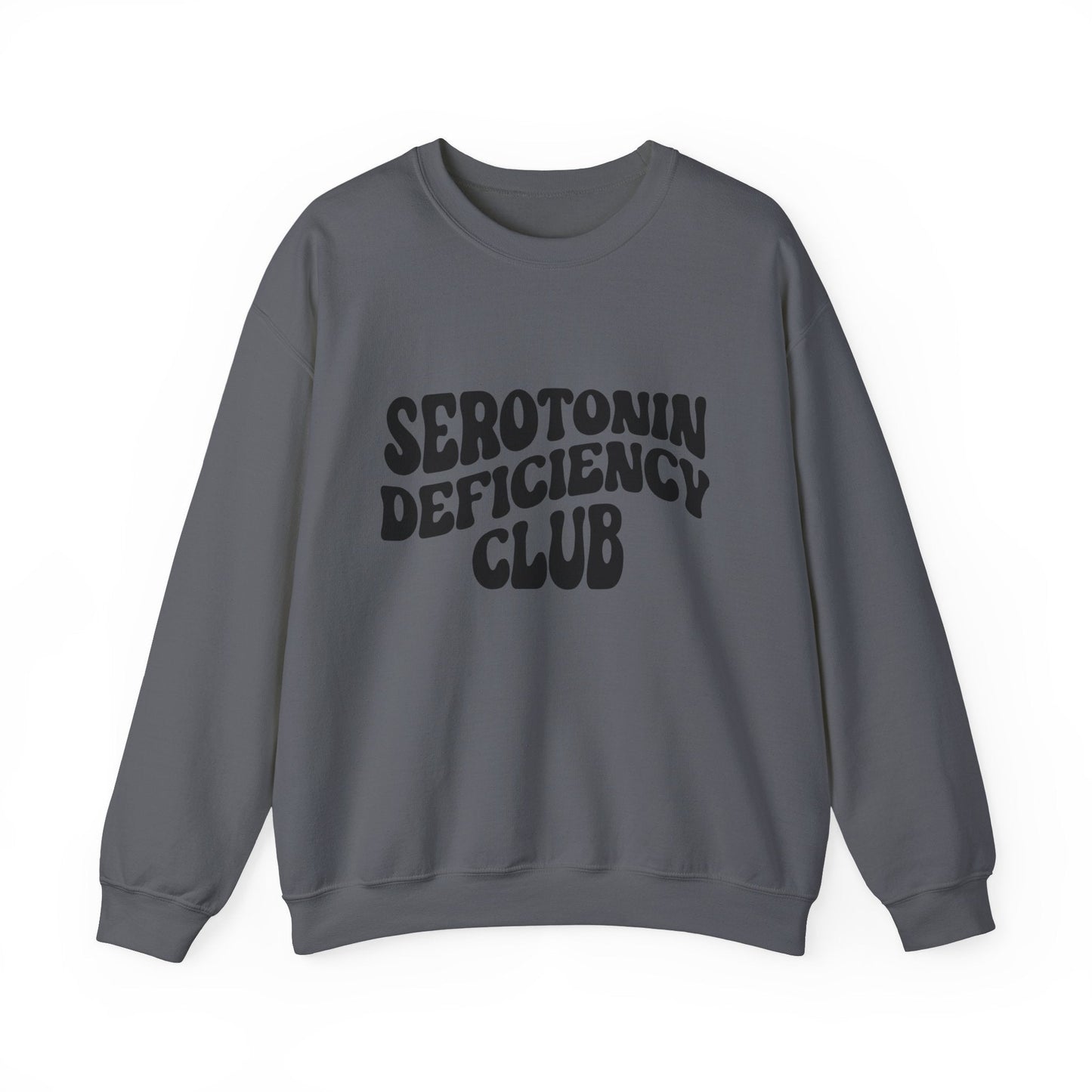 Serotonin Deficiency Club Women’s Sweater – Cozy Mental Health Awareness Apparel for Healthcare Professionals Charcoal