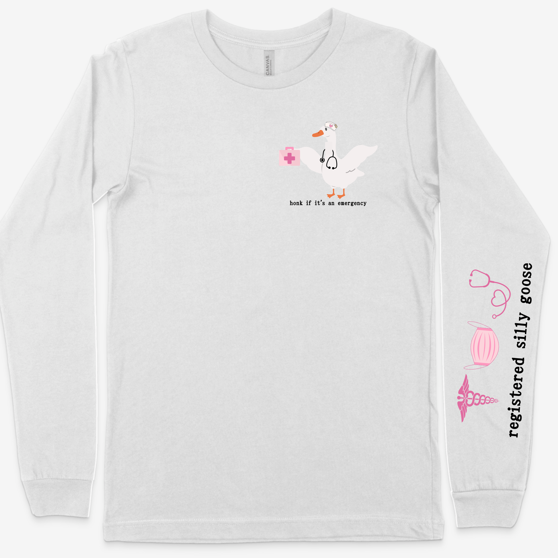 Silly Goose Registered Nurse Women’s T-Shirt – Fun & Playful Healthcare Apparel for Nurses