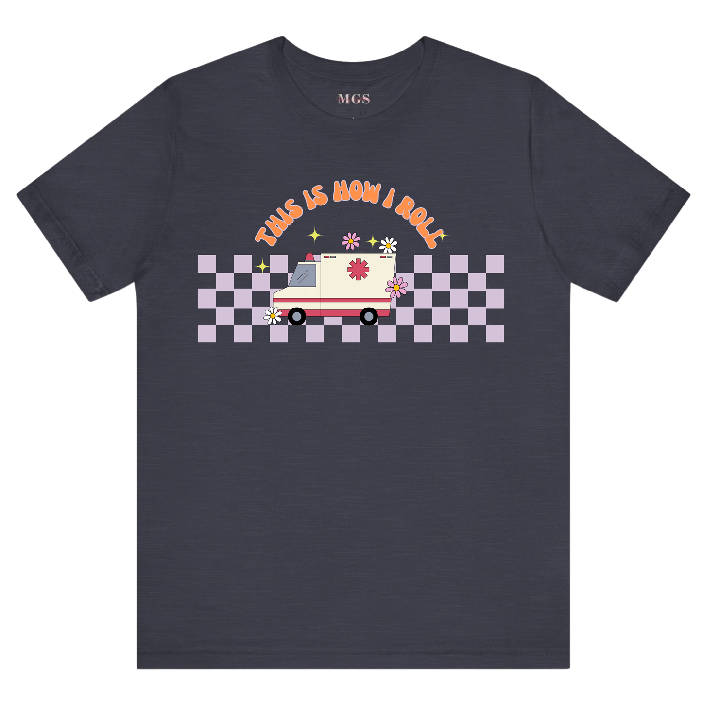 This Is How I Roll Women’s EMS T-Shirt – Fun & Proud Paramedic Apparel for Women Dark Heather Gray