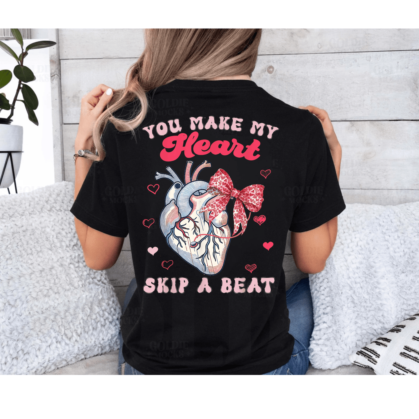 You Make My Heart Skip A Beat Valentine’s Day T-Shirt – Cute & Playful Healthcare Valentine’s Apparel